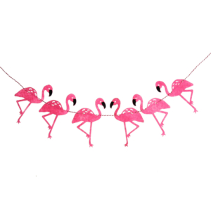 Cadeau voor ziek kind - Flamingo beterschap pakket. Hier maak je een ziek of jarig meisje echt blij mee. Leuke flamingo spullen in een mandje