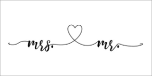 Brievenbuscadeautje voor huwelijk Mr & Mrs