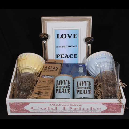 De controle krijgen Visser achterzijde Huwelijksgeschenk - Cadeau voor Bruidspaar - Love, Sweet Home, Peace