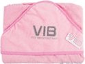 Luxe geboortegeschenk voor meisje met roze badcape