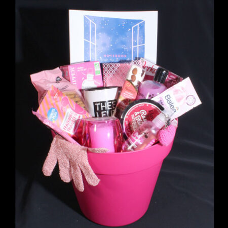 Verwenmand voor haar - Geschenkpakket I Love Pink. Dit is toch echt een geweldige verwenmand voor de vrouw die van roze houdt.