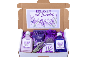 Voor vrouw – Brievenbus cadeautje Lavendel – Relaxen met lavendel