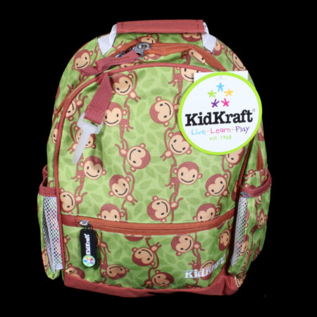 Een leuk en handig rugzakje van KidKraft met allemaal aapjes