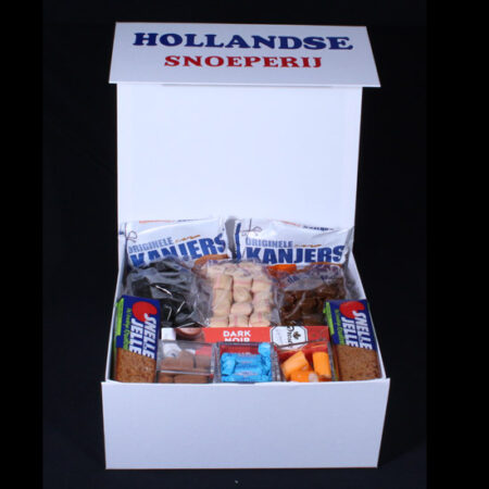 Hollandse cadeaubox - Genieten van een Hollandse Snoeperij. Ohh wat lekker, allemaal echte Hollands snoep, dat wordt Hollands genieten