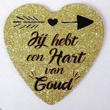 Geschenk voor iemand met een gouden hart