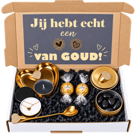 Brievenbus cadeautje – Jij hebt echt een hart van Goud
