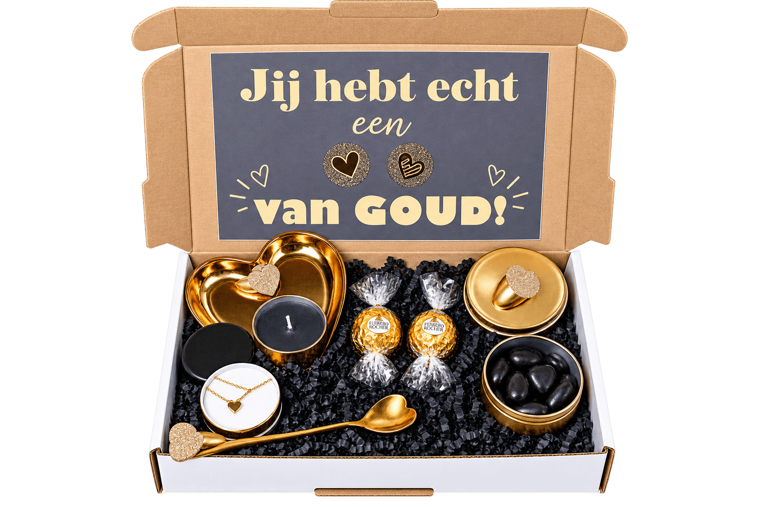 Brievenbus cadeautje – Jij hebt echt een hart van Goud