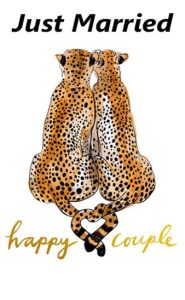 Huwelijkscadeau met dierenprint. Uniek en speciaal voor de liefhebber van dierenprintjes