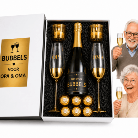 Opa en Oma cadeau - Proost met Bubbels!