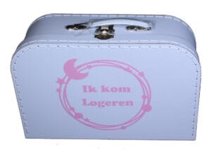Logeerkoffertje roze voor baby 