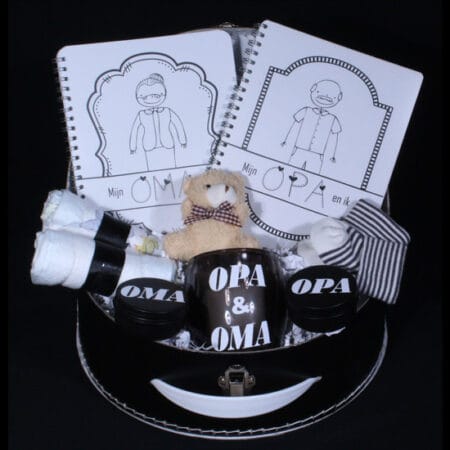 Opa & Oma cadeauset – Mijn Opa en Oma & Ik. Een bijzonder en liefdevol cadeau voor kersverse opa en oma bij de geboorte van hun kleinkind.