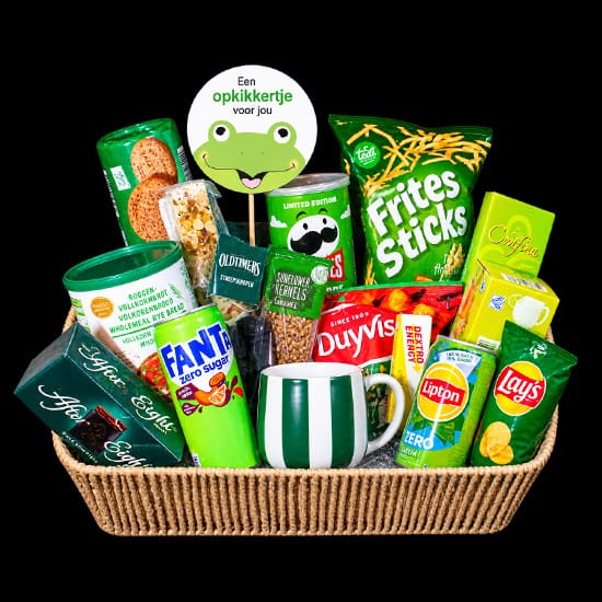 Beterschap opkikker lekkernijen mand een opkikkertje voor jou