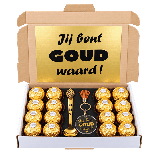Cadeau voor vrouw jij bent goud waard