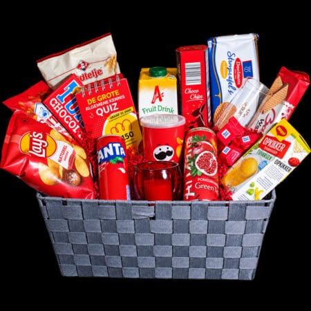 Beterschapmand Lekker Verwennen met snacks, chocolade, koekjes en drankjes